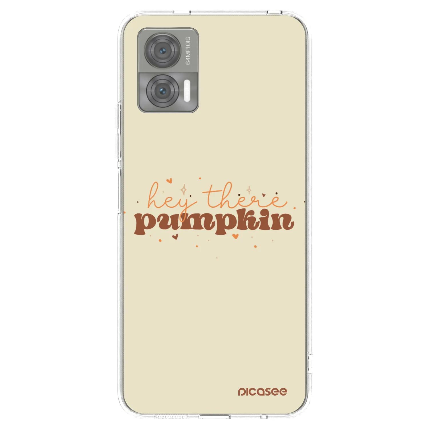 Picasee silikonski prozorni ovitek za Motorola Edge 30 Neo - Hey there pumpkin