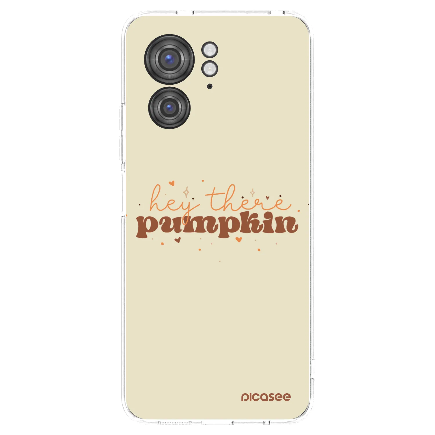 Picasee silikonski prozorni ovitek za Motorola Edge 40 - Hey there pumpkin