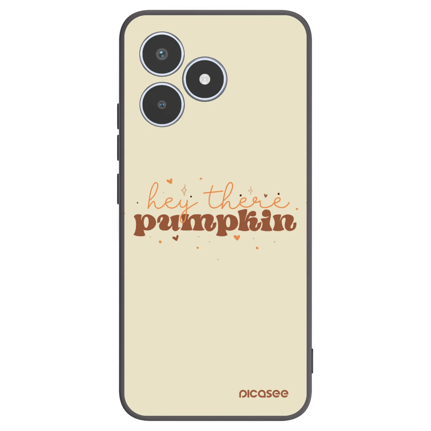 Picasee silikonski črni ovitek za Realme C53 - Hey there pumpkin