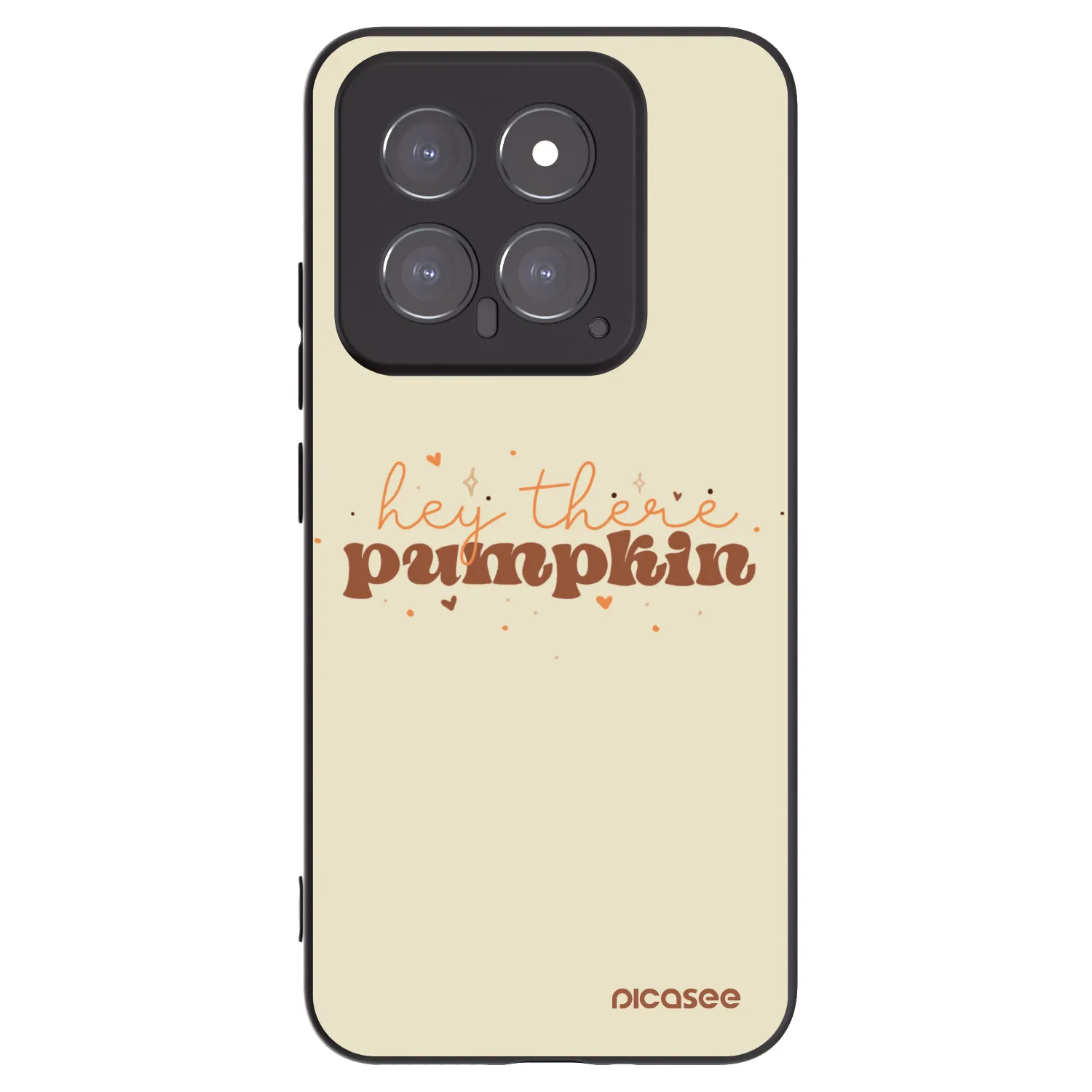 Picasee silikonski črni ovitek za Xiaomi 14 - Hey there pumpkin