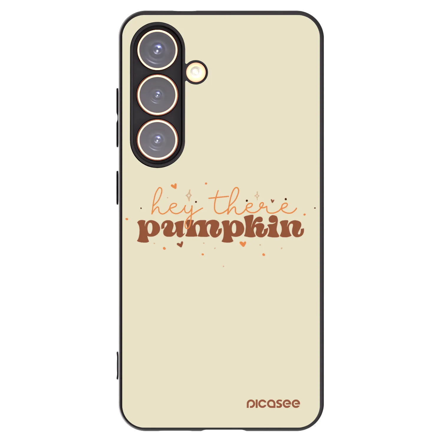 Picasee silikonski črni ovitek za Samsung Galaxy S24 S921B 5G - Hey there pumpkin