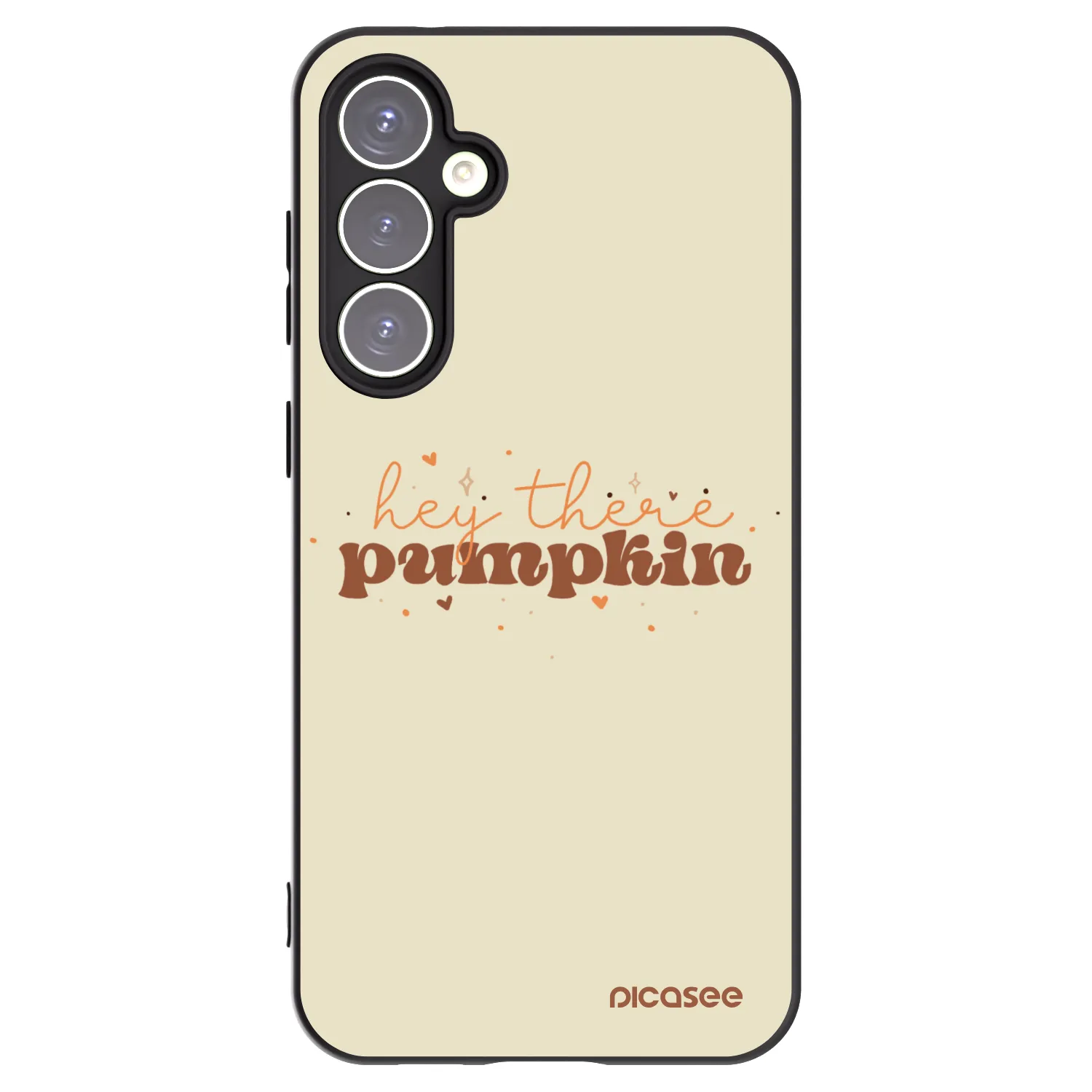 Picasee silikonski črni ovitek za Samsung Galaxy S23 FE S711B - Hey there pumpkin