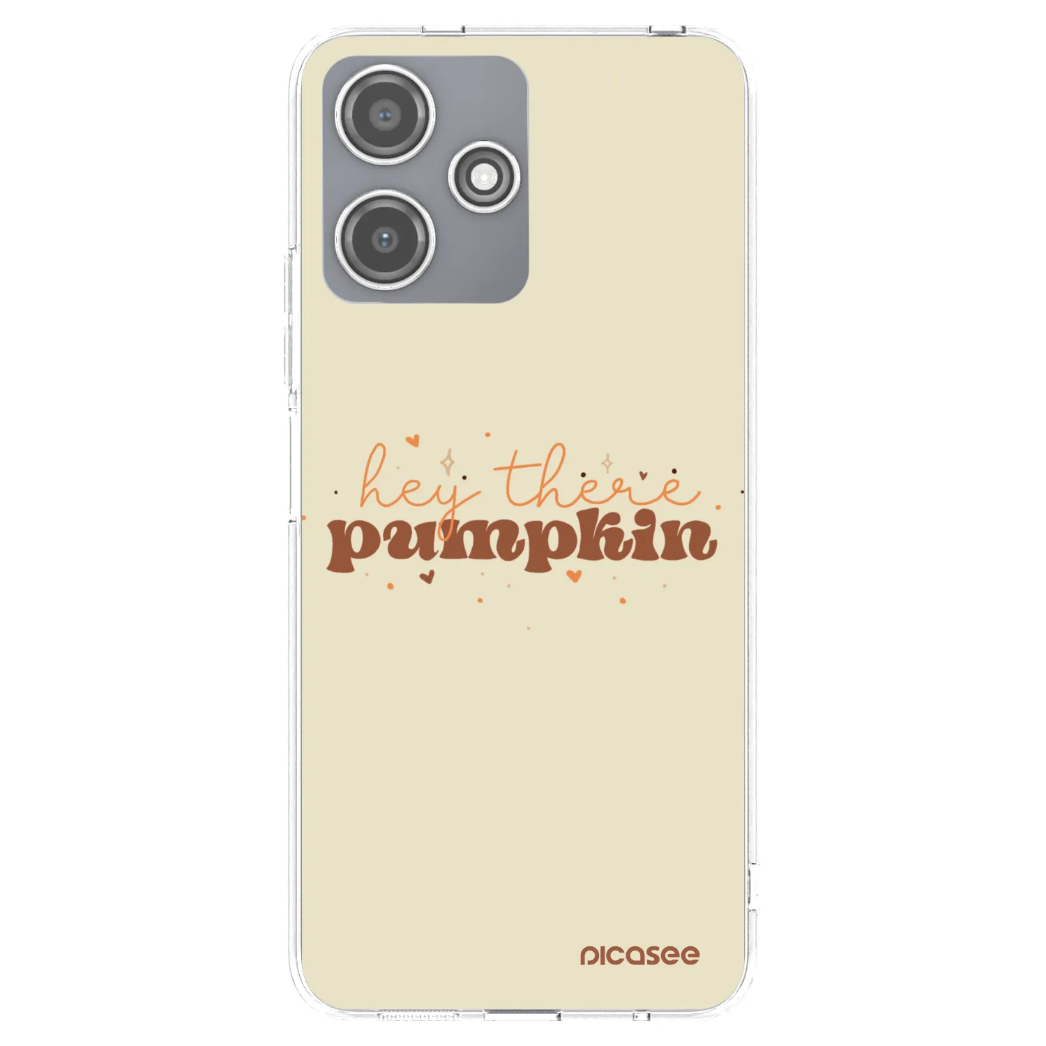 Picasee silikonski prozorni ovitek za Xiaomi Redmi 12 5G - Hey there pumpkin