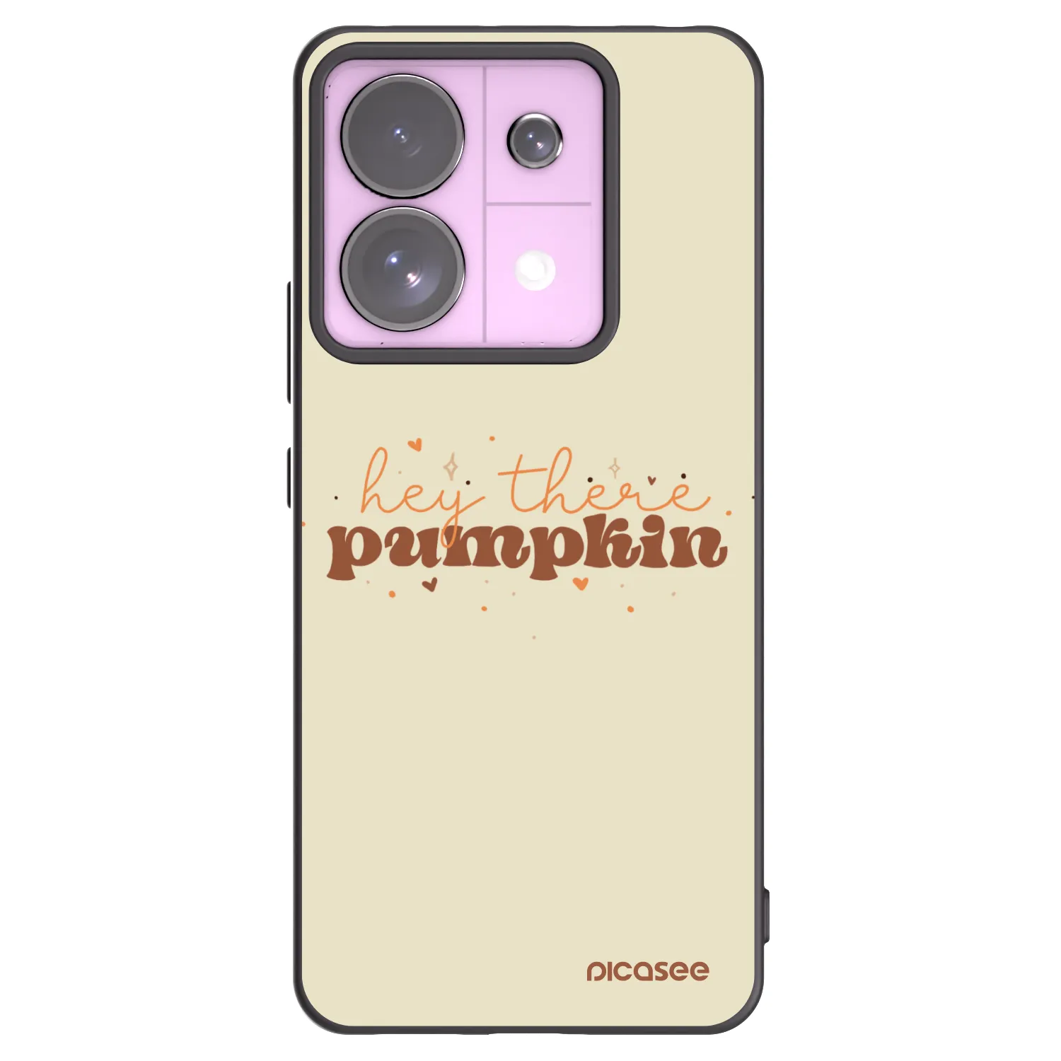 Picasee silikonski črni ovitek za Xiaomi Redmi Note 13 Pro 5G - Hey there pumpkin