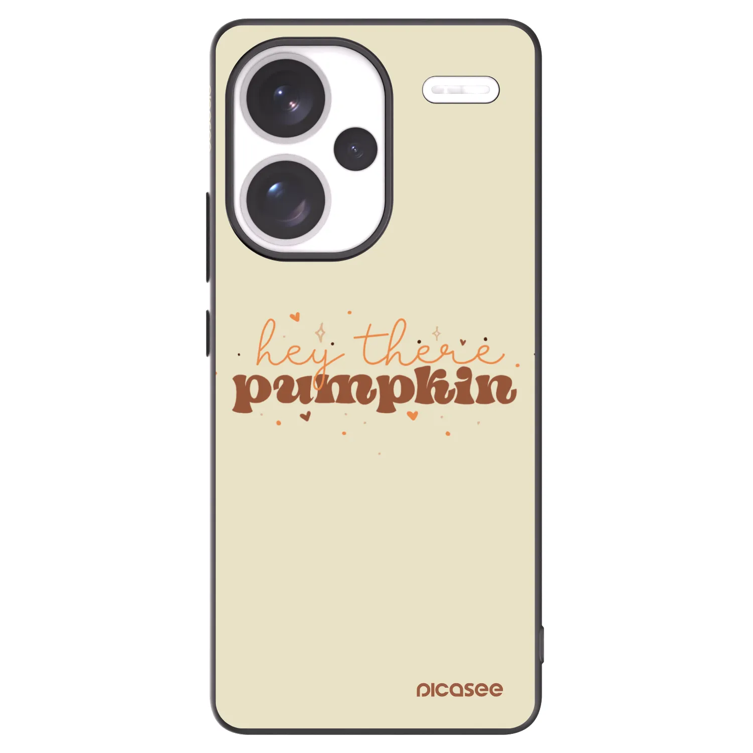 Picasee silikonski črni ovitek za Xiaomi Redmi Note 13 Pro+ 5G - Hey there pumpkin
