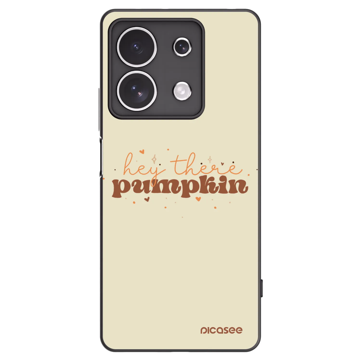 Picasee silikonski črni ovitek za Xiaomi Redmi Note 13 4G - Hey there pumpkin