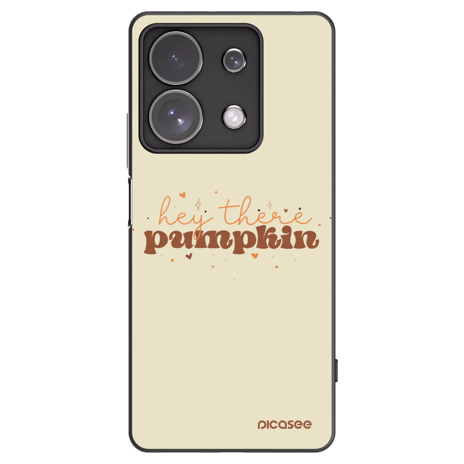 Picasee silikonski črni ovitek za Xiaomi Redmi Note 13 Pro 4G - Hey there pumpkin