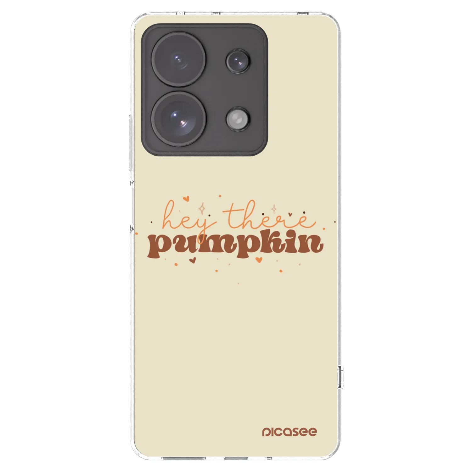 Picasee silikonski prozorni ovitek za Xiaomi Redmi Note 13 Pro 4G - Hey there pumpkin