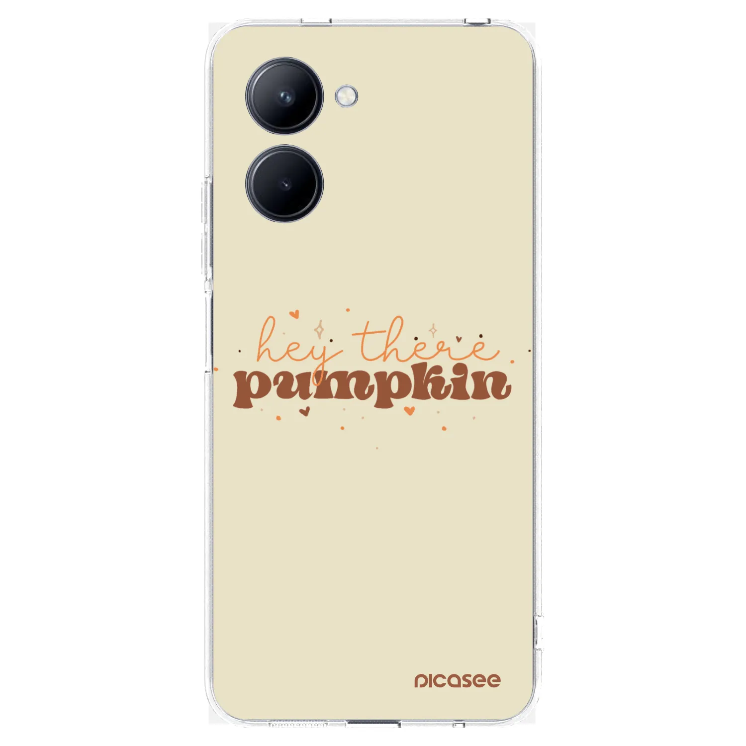 Picasee silikonski prozorni ovitek za Realme C33 (2023) - Hey there pumpkin