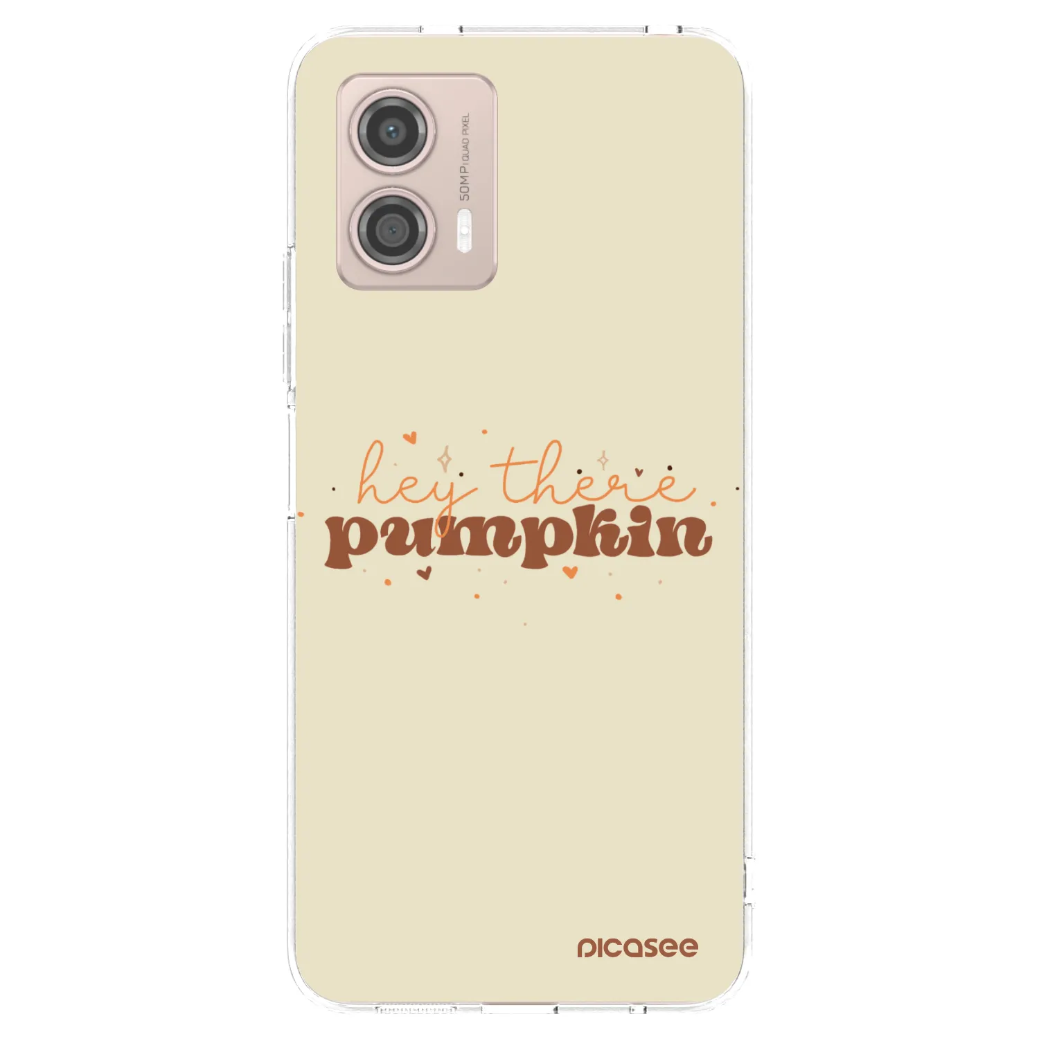 Picasee silikonski prozorni ovitek za Motorola Moto G53 5G - Hey there pumpkin