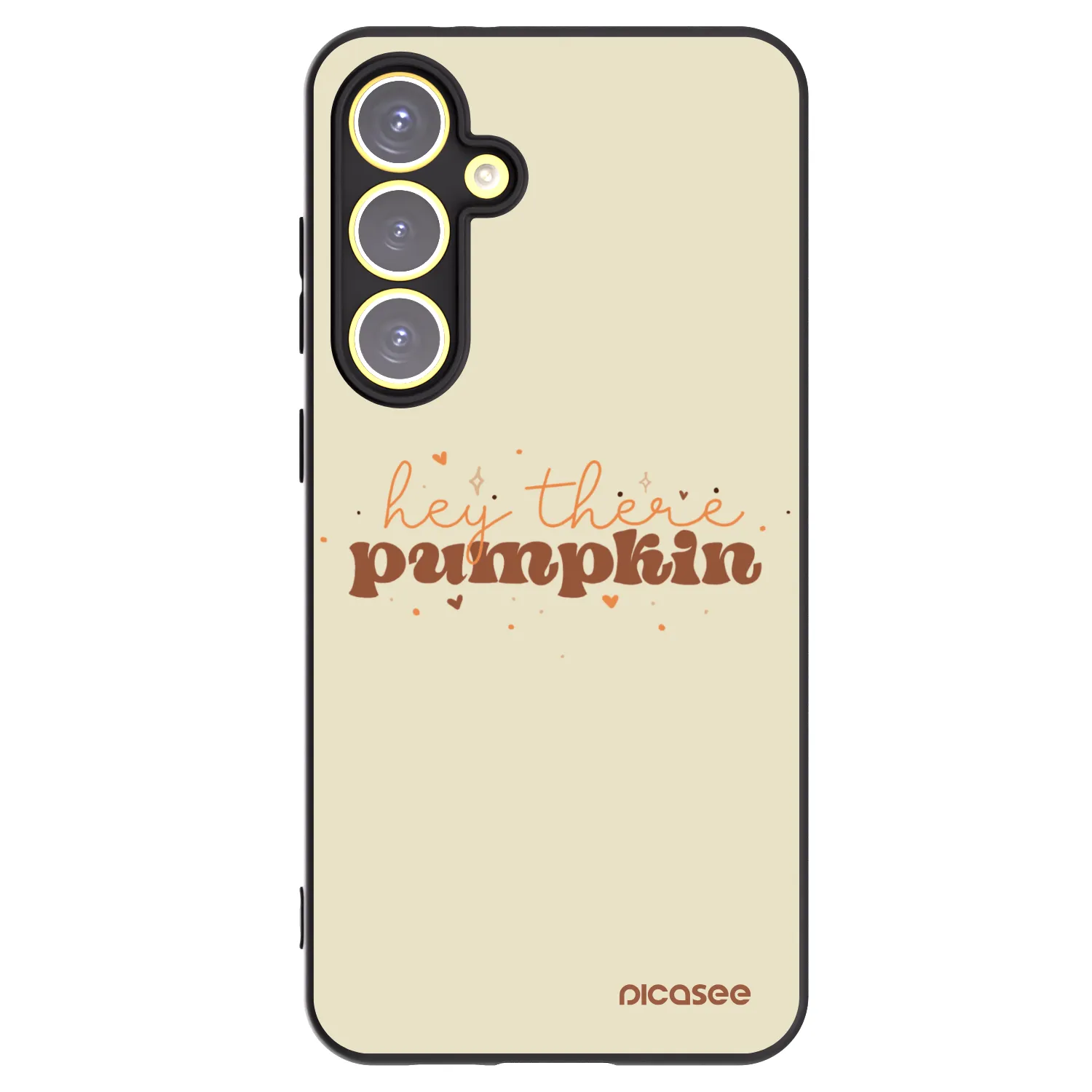 Picasee silikonski črni ovitek za Samsung Galaxy S24 FE S721B - Hey there pumpkin