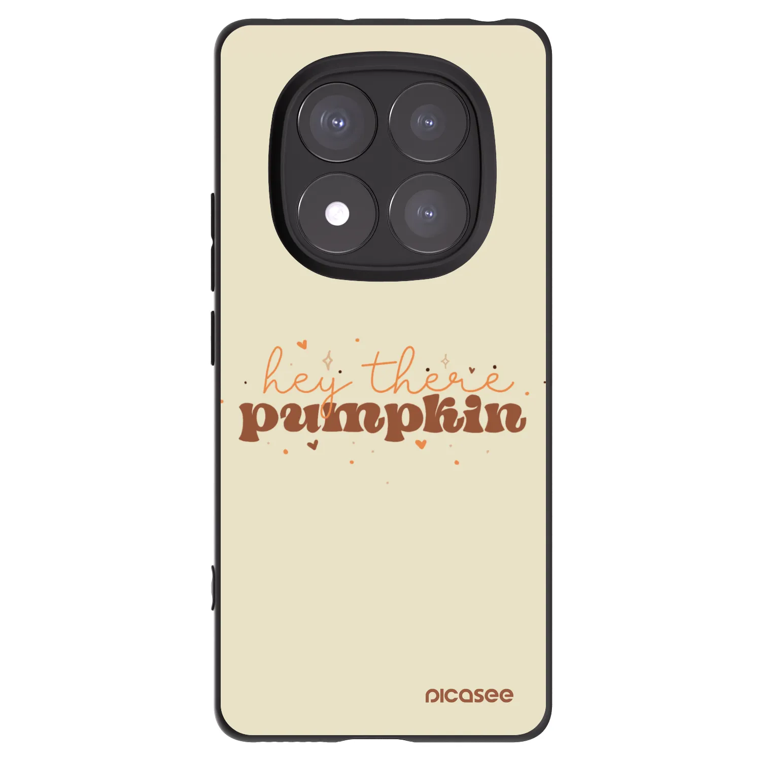 Picasee silikonski črni ovitek za Xiaomi Redmi Note 14 Pro+ 5G - Hey there pumpkin