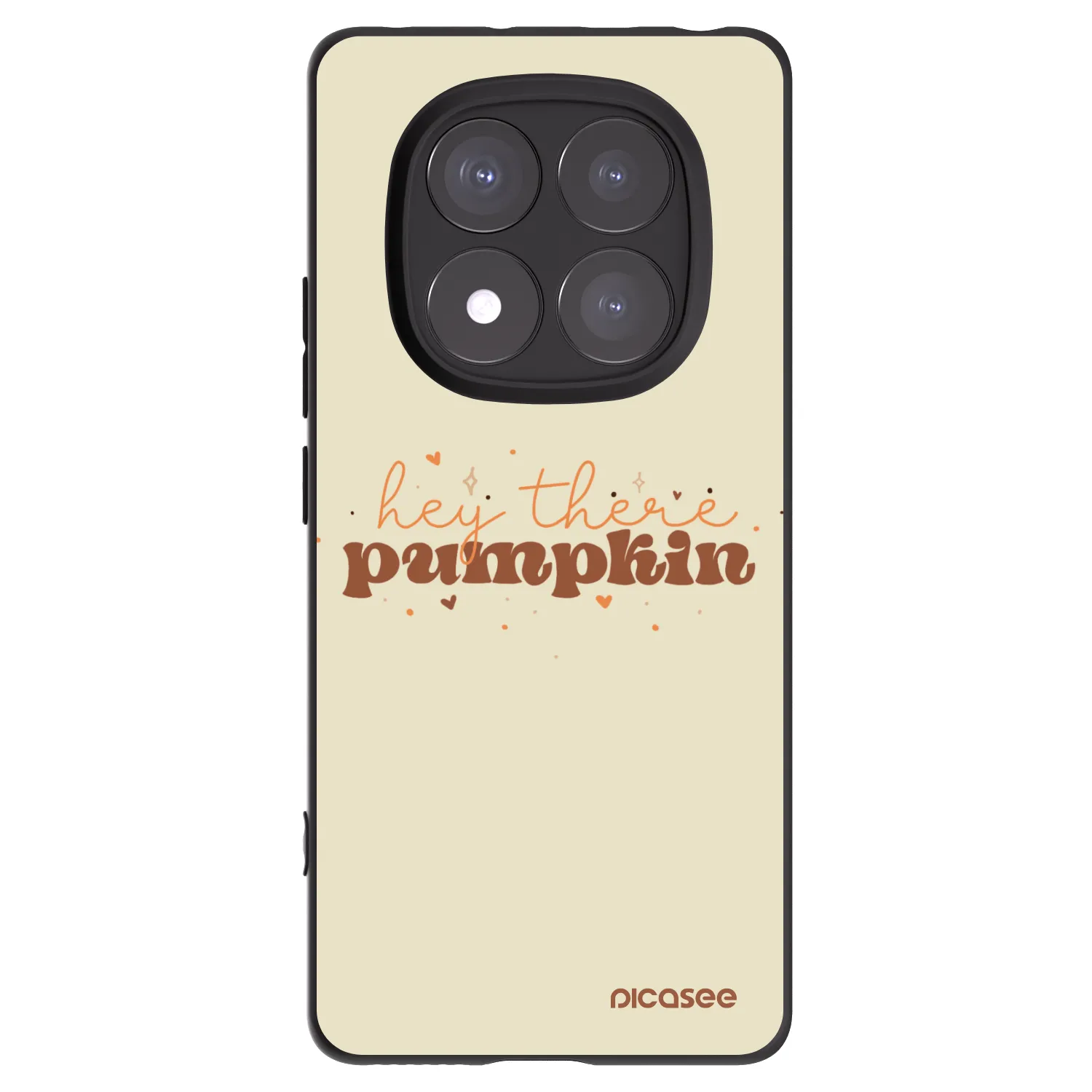 Picasee silikonski črni ovitek za Xiaomi Redmi Note 14 Pro 5G - Hey there pumpkin