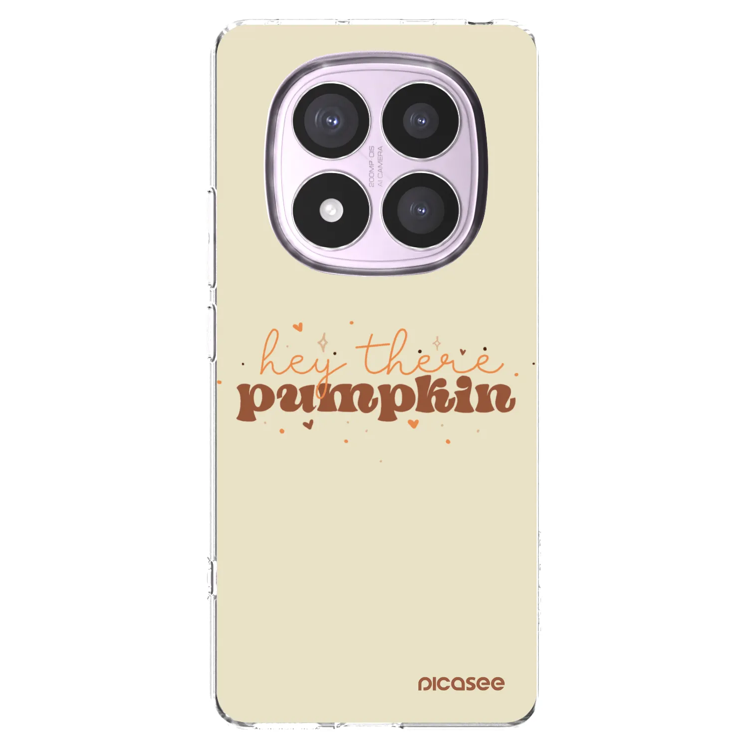 Picasee silikonski prozorni ovitek za Xiaomi Redmi Note 14 Pro 5G - Hey there pumpkin
