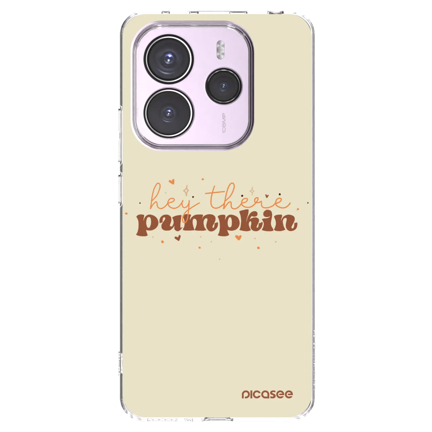 Picasee silikonski prozorni ovitek za Xiaomi Redmi Note 14 5G - Hey there pumpkin