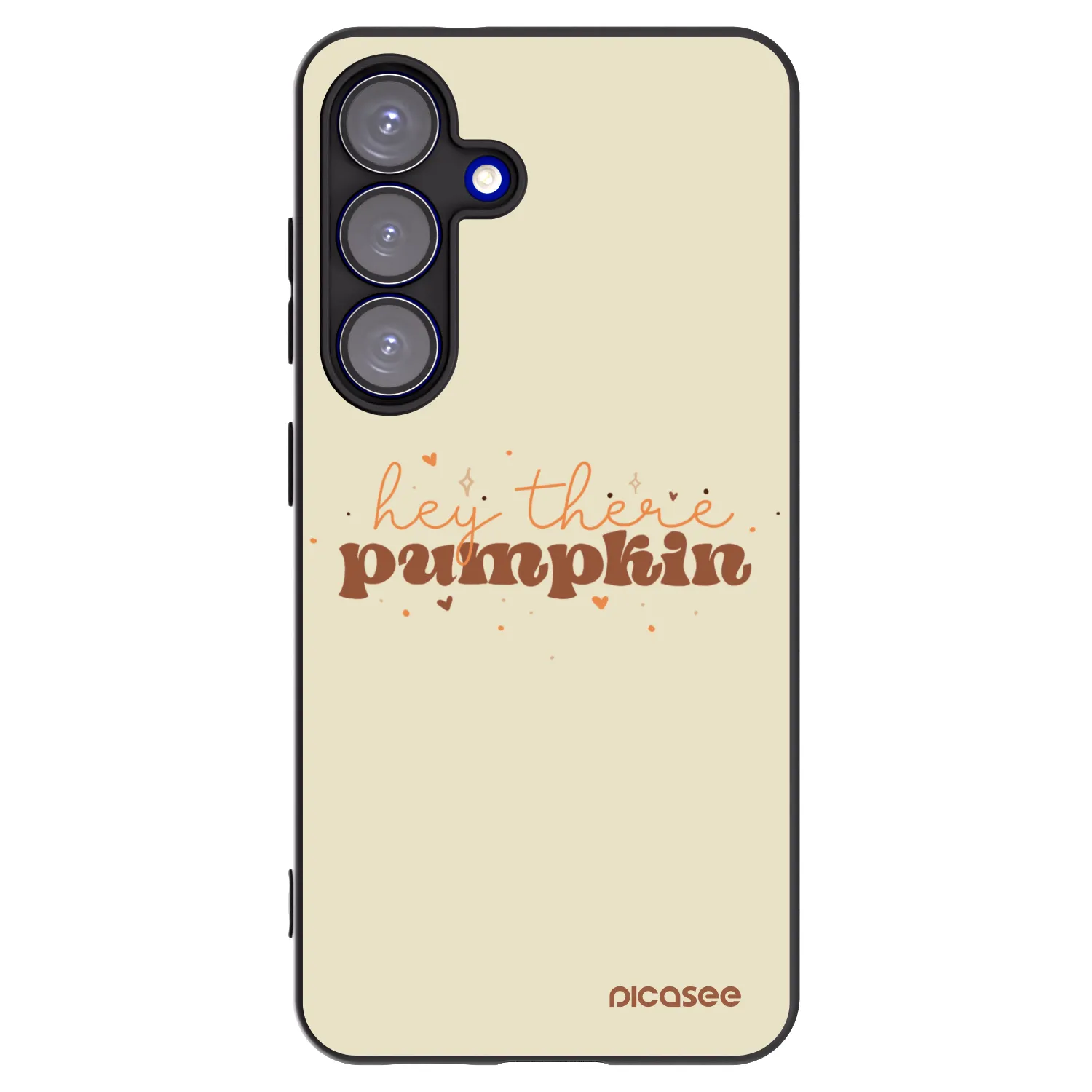 Picasee silikonski črni ovitek za Samsung Galaxy S25 5G - Hey there pumpkin