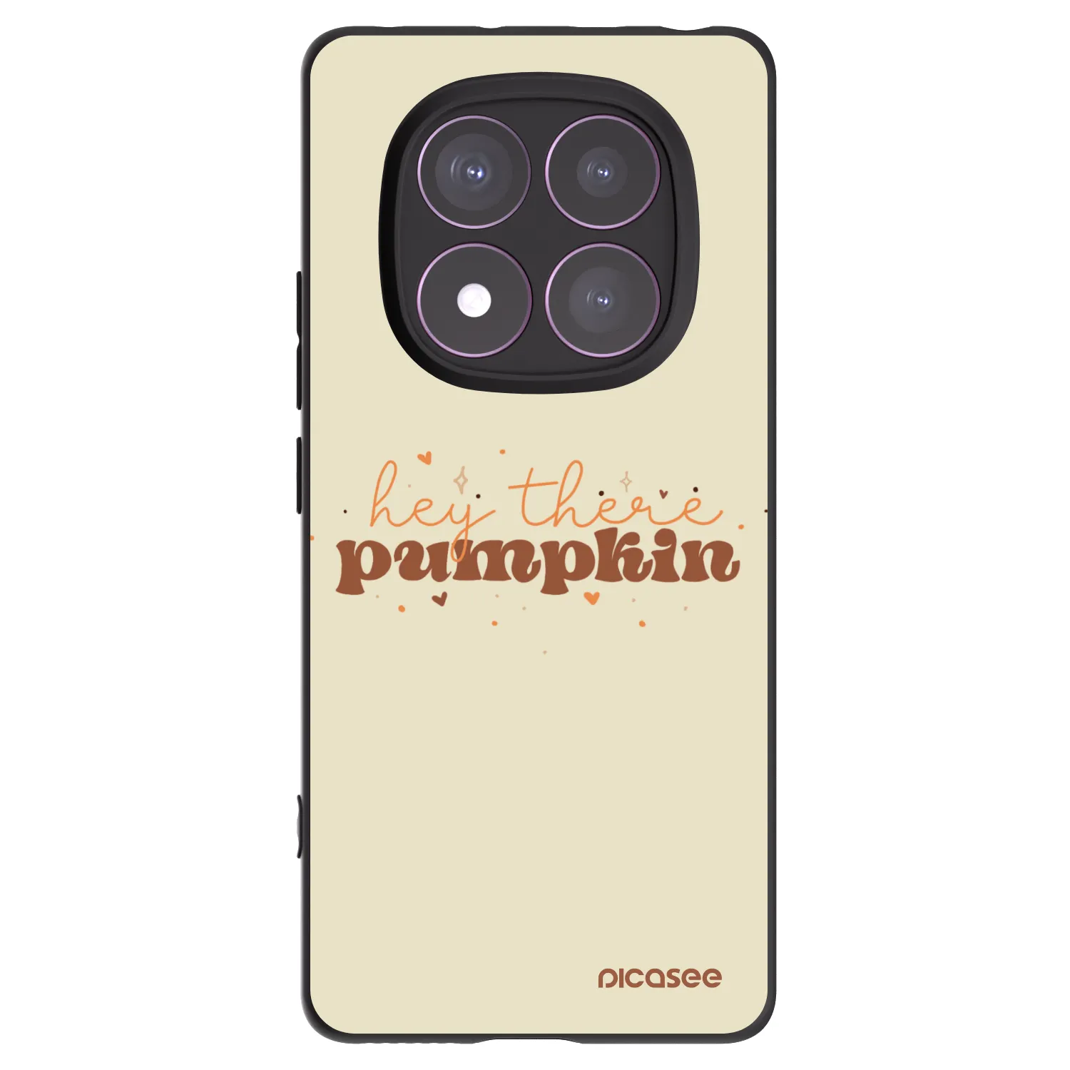 Picasee silikonski črni ovitek za Xiaomi Redmi Note 14 Pro 4G - Hey there pumpkin