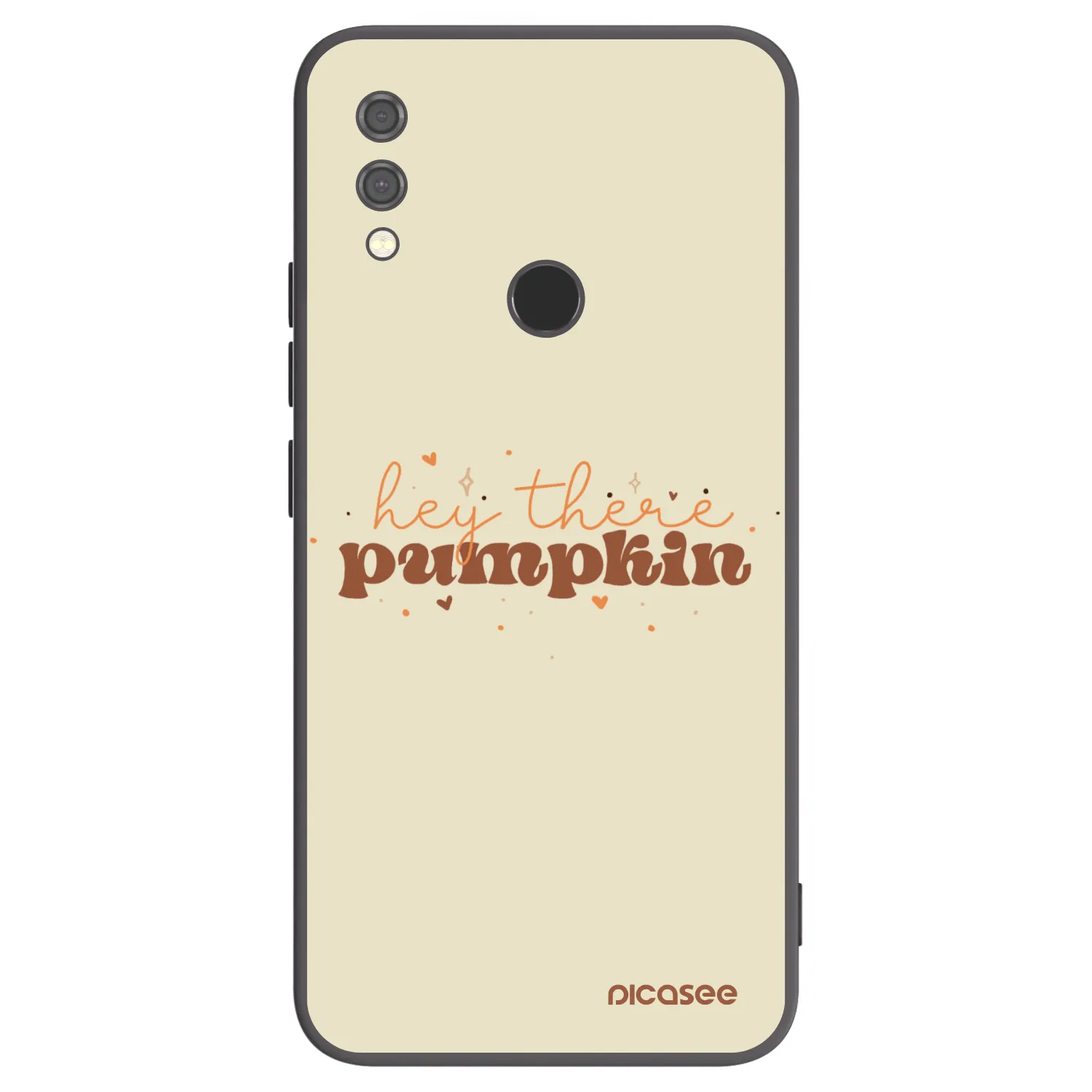 Picasee silikonski črni ovitek za Xiaomi Redmi Note 7 - Hey there pumpkin