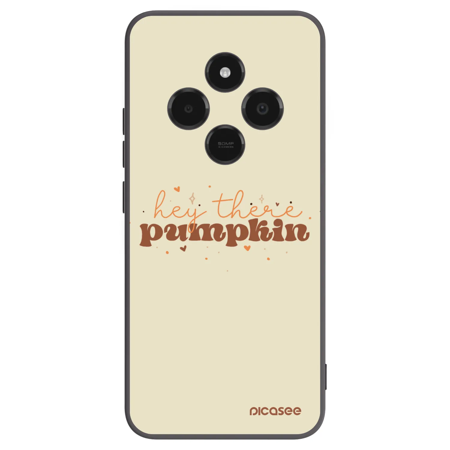 Picasee silikonski črni ovitek za Xiaomi Poco C75 - Hey there pumpkin