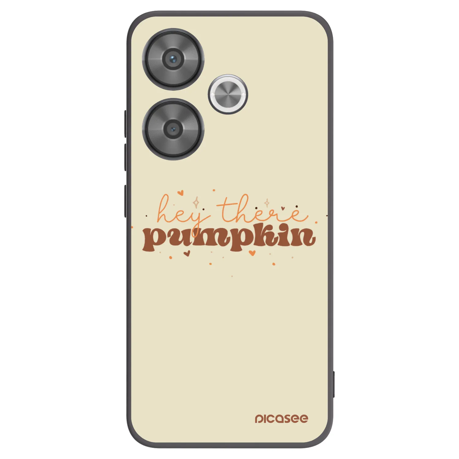 Picasee silikonski črni ovitek za Xiaomi Poco F6 - Hey there pumpkin