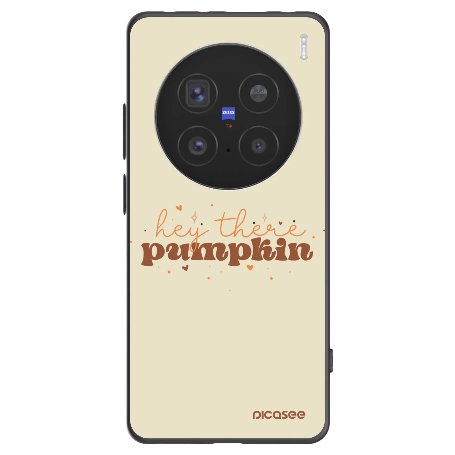Picasee silikonski črni ovitek za Vivo X200 Pro - Hey there pumpkin