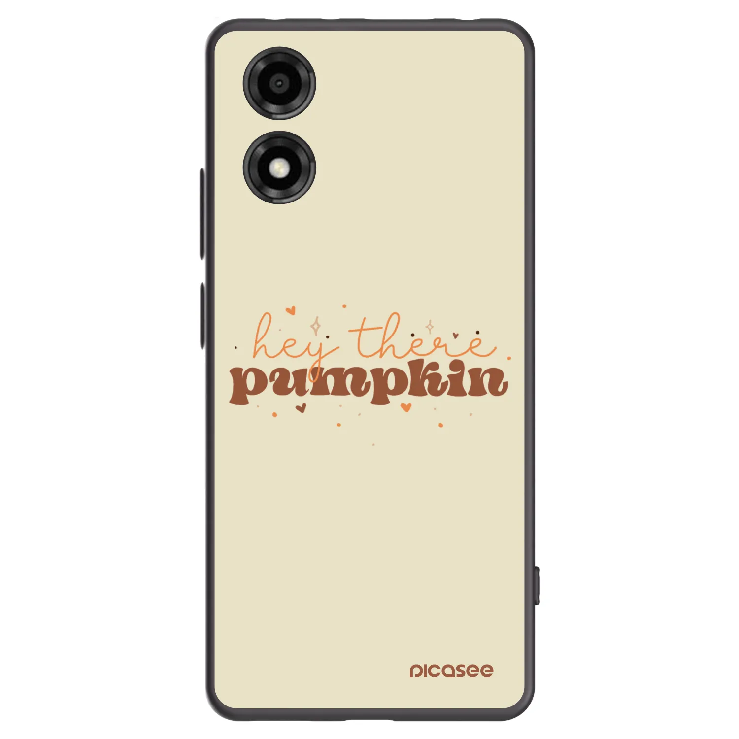 Picasee silikonski črni ovitek za Motorola Moto E14 - Hey there pumpkin