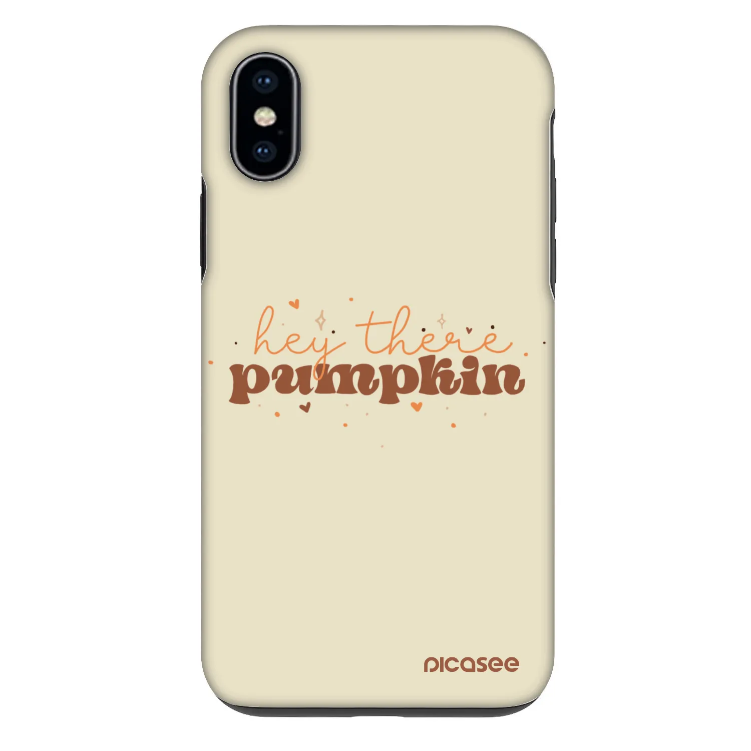 Picasee Fashion Case za Apple iPhone X/XS - Hey there pumpkin