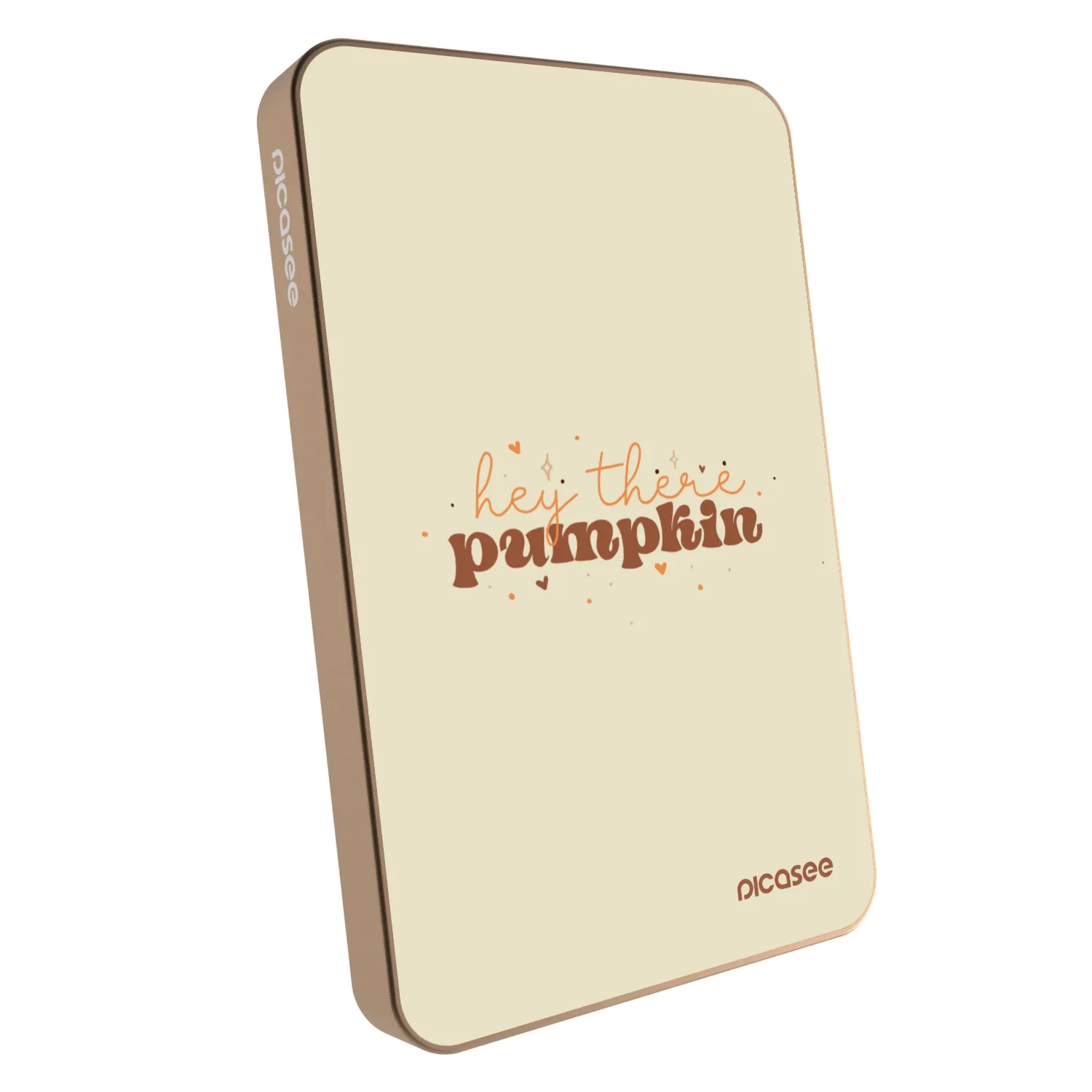 Picasee Prenosna baterija z MagSafe 5 000 mAh Zlati - Hey there pumpkin