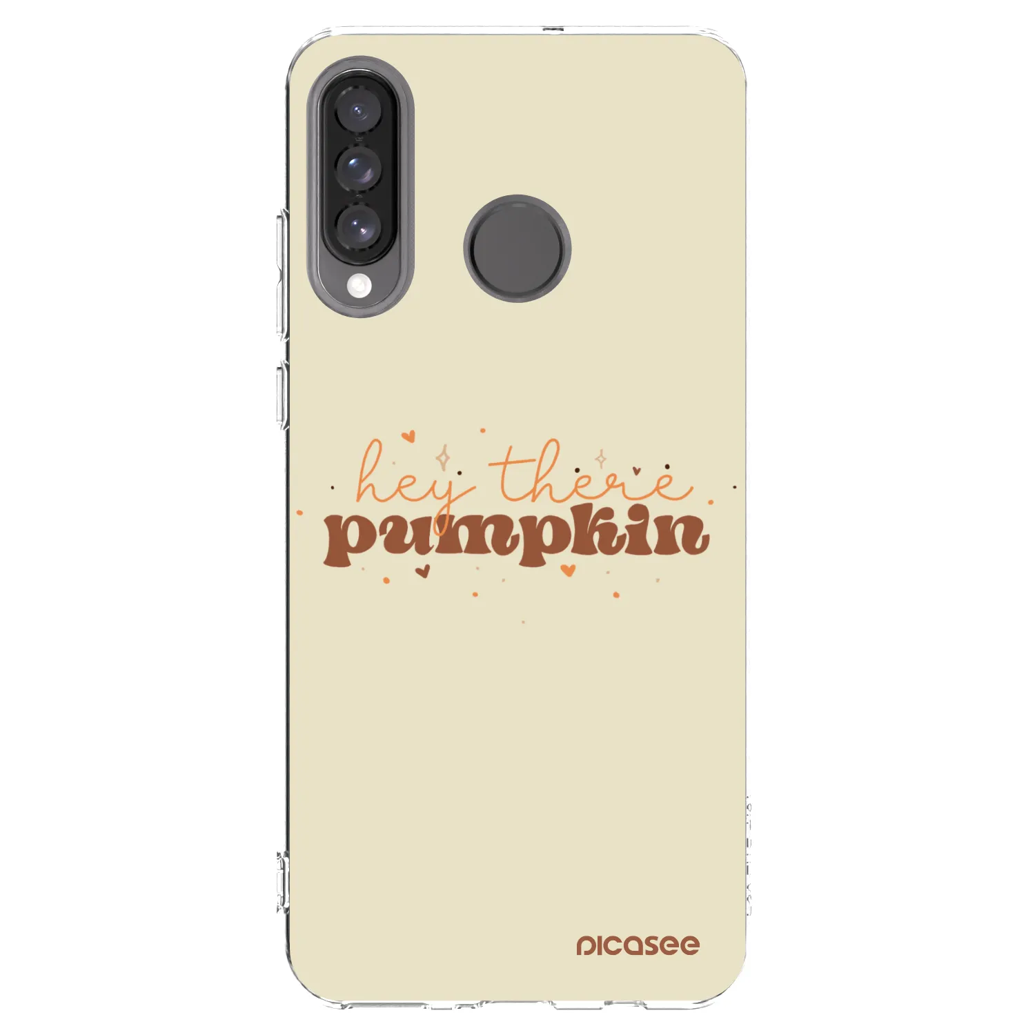 Picasee silikonski prozorni ovitek za Huawei P30 Lite - Hey there pumpkin