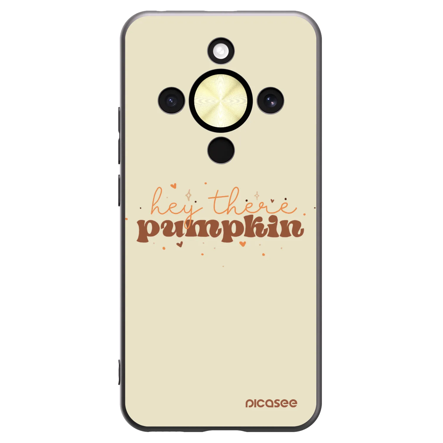 Picasee silikonski črni ovitek za Honor Magic8 Lite 5G - Hey there pumpkin