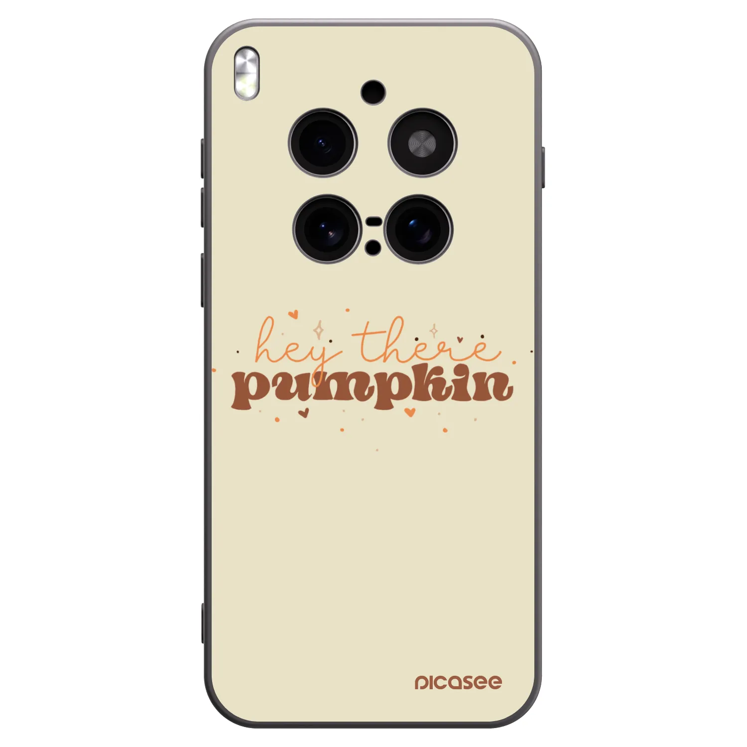 Picasee silikonski črni ovitek za Vivo X300 Pro - Hey there pumpkin