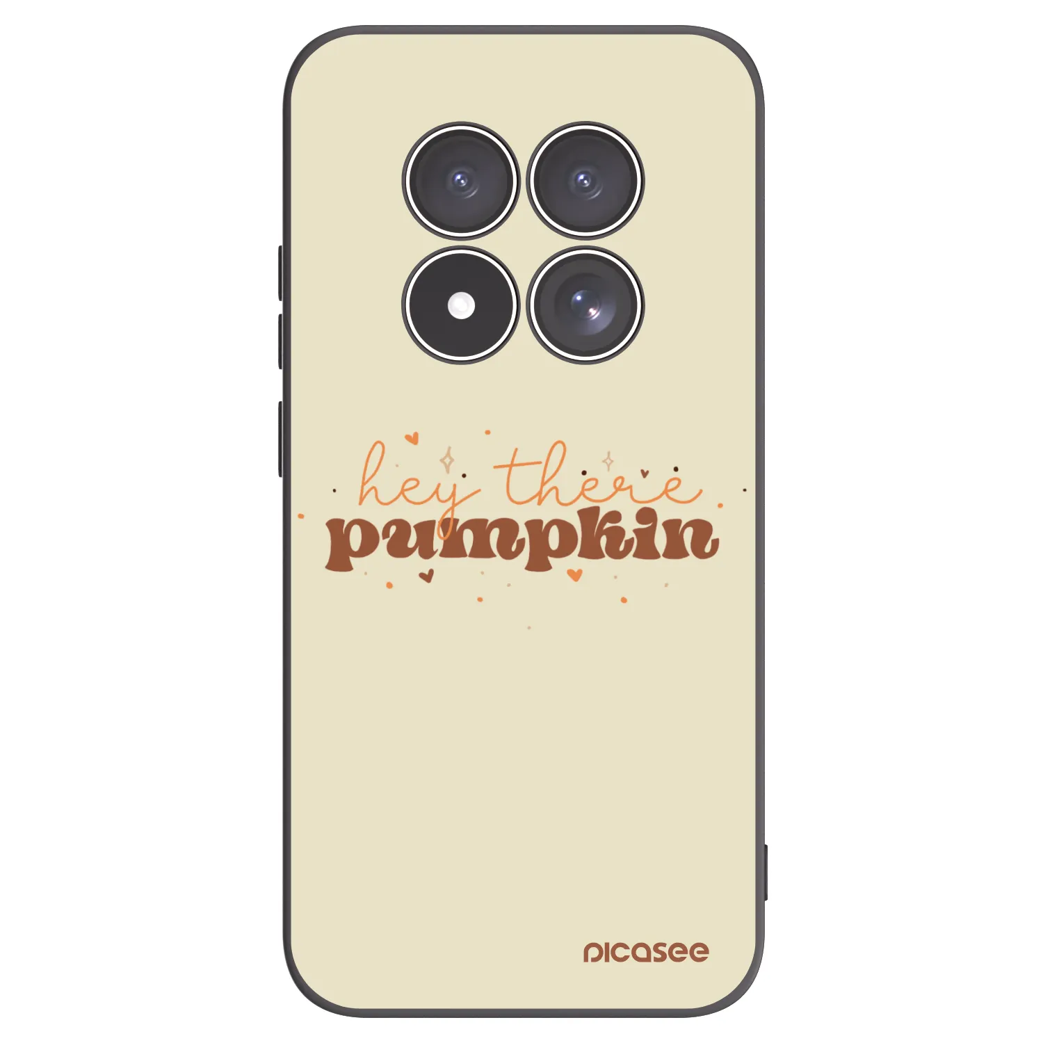 Picasee silikonski črni ovitek za Xiaomi Redmi Note 15 Pro 5G - Hey there pumpkin