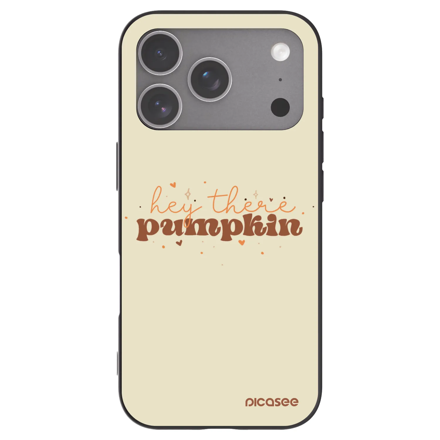Picasee silikonski črni ovitek za Apple iPhone 18 Pro - Hey there pumpkin