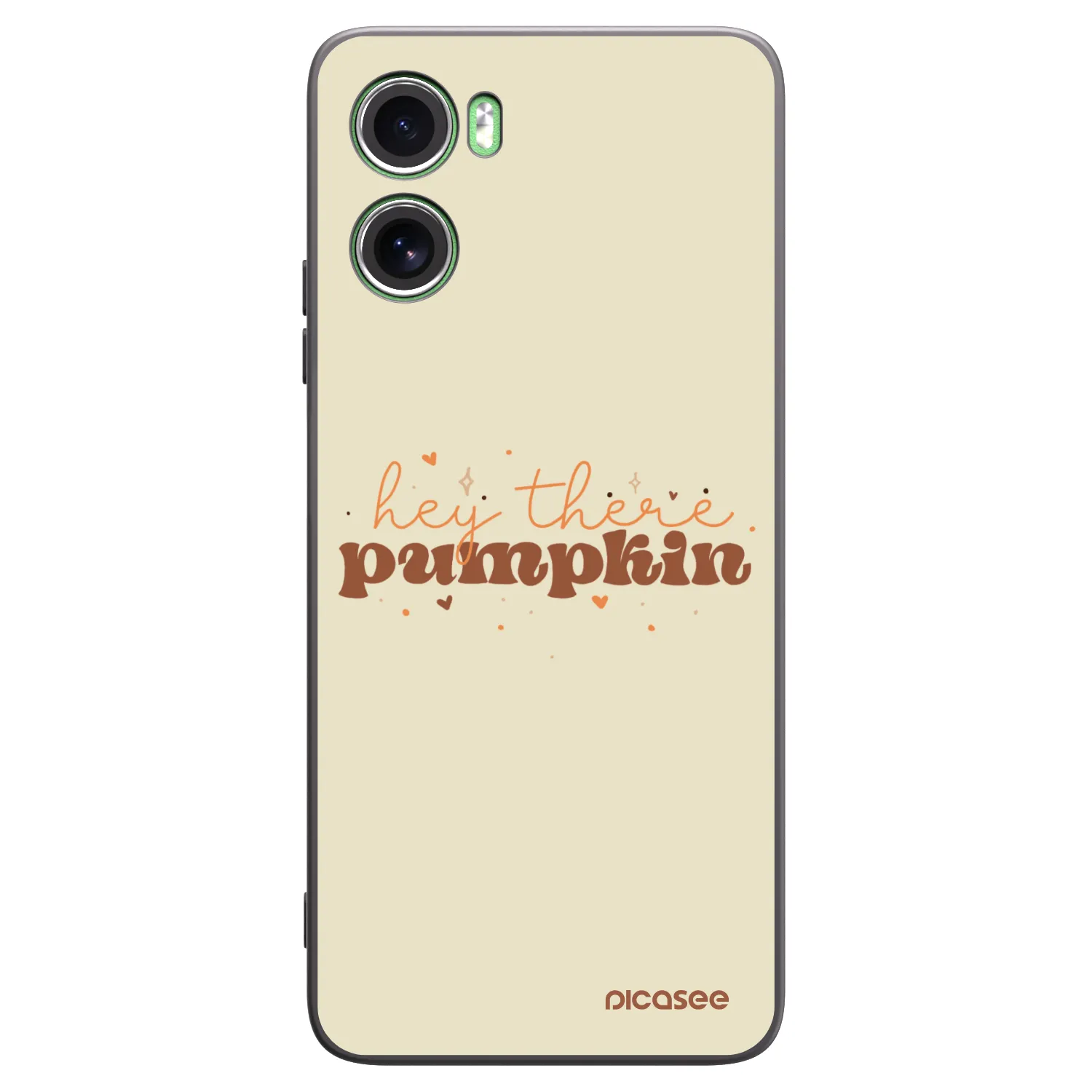 Picasee silikonski črni ovitek za Motorola Moto G06 - Hey there pumpkin