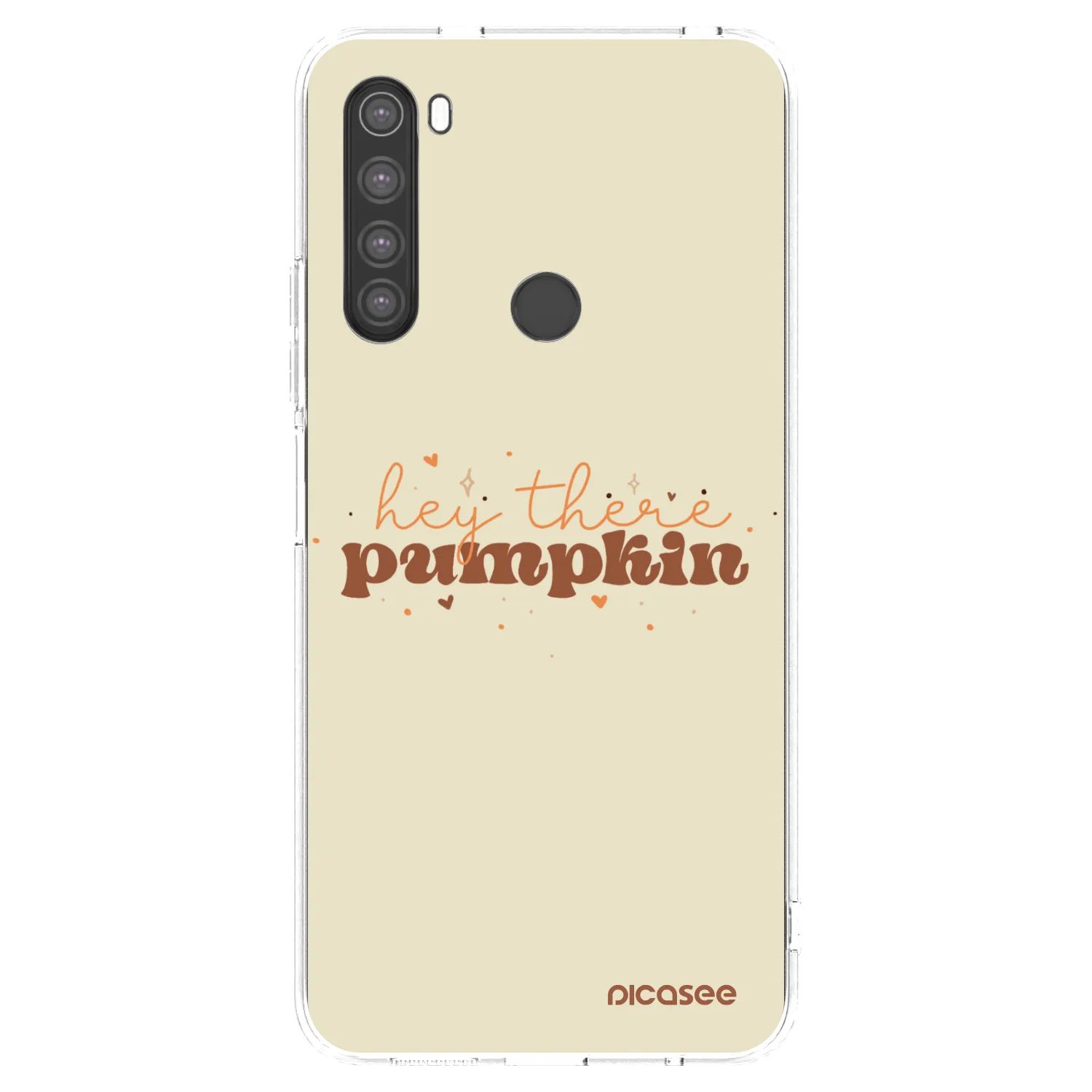 Picasee silikonski prozorni ovitek za Xiaomi Redmi Note 8 - Hey there pumpkin