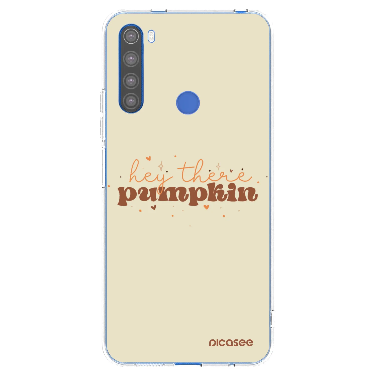 Picasee silikonski prozorni ovitek za Xiaomi Redmi Note 8T - Hey there pumpkin