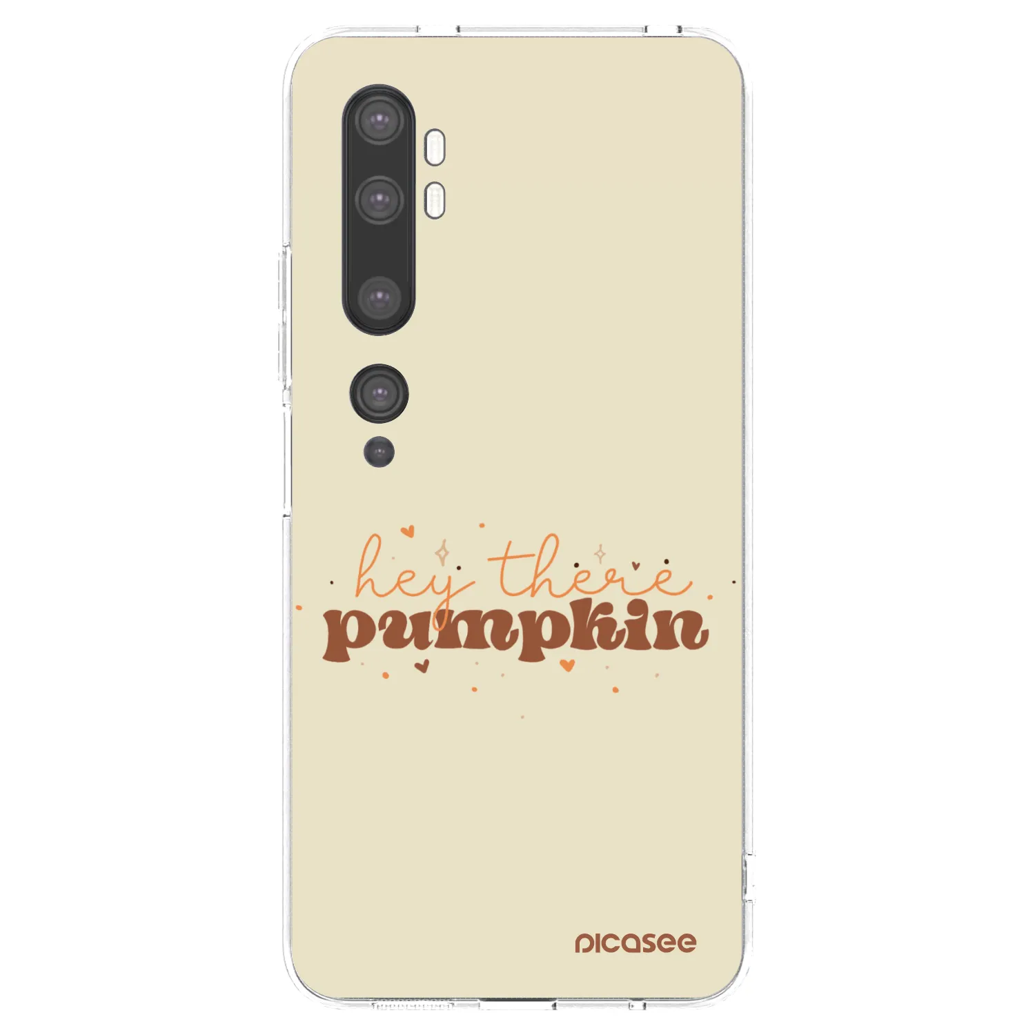 Picasee silikonski prozorni ovitek za Xiaomi Mi Note 10 (Pro) - Hey there pumpkin