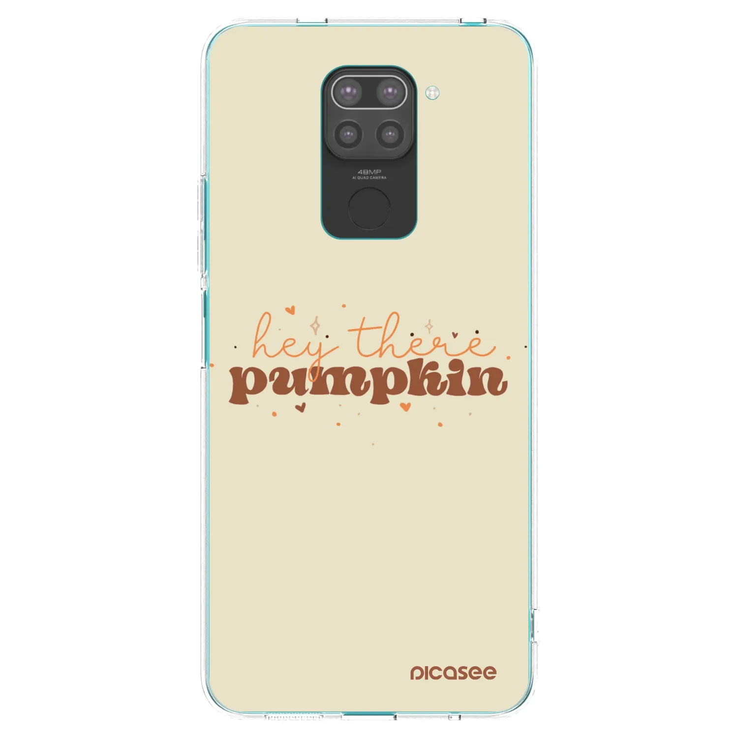 Picasee silikonski črni ovitek za Xiaomi Redmi Note 9 - Hey there pumpkin
