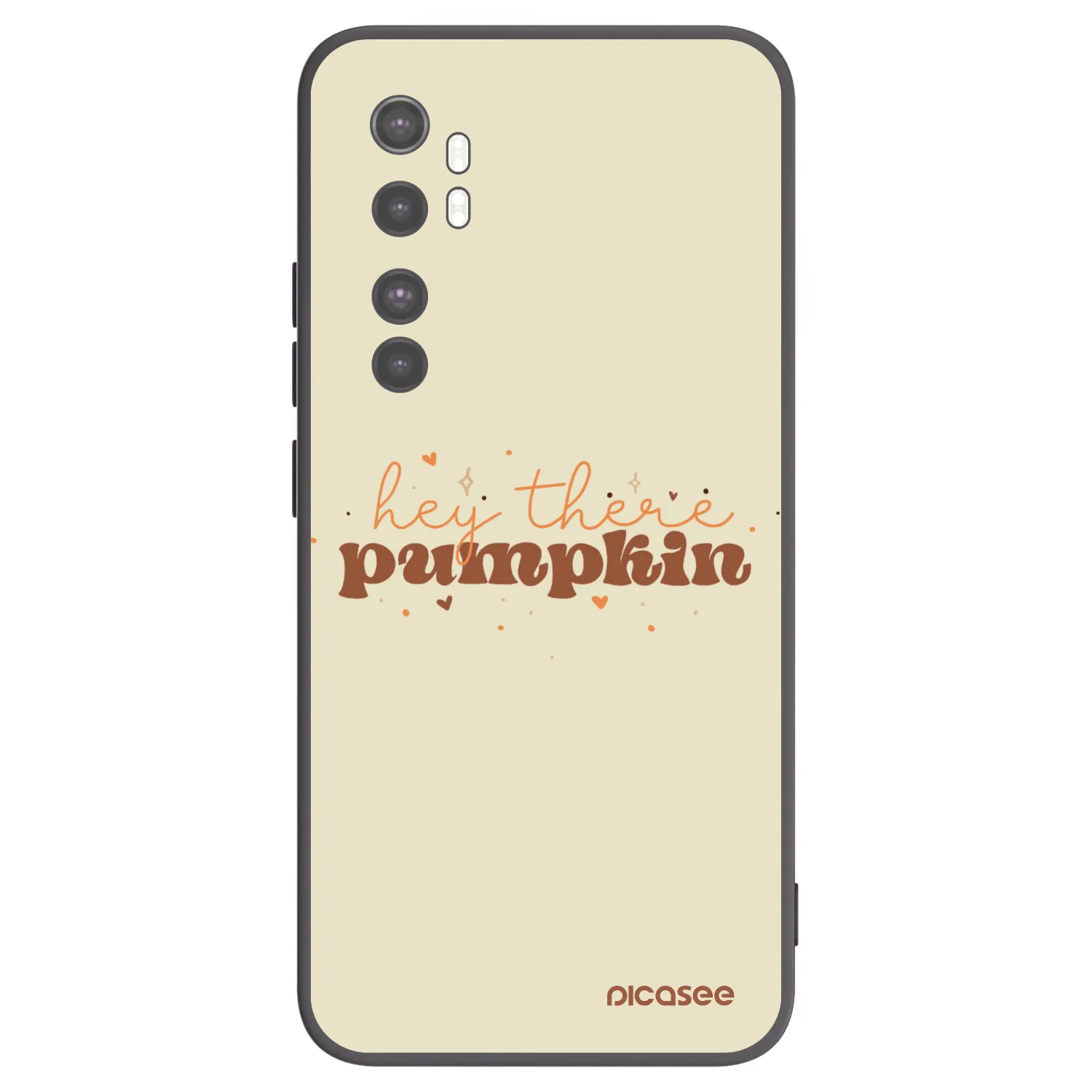 Picasee silikonski črni ovitek za Xiaomi Mi Note 10 Lite - Hey there pumpkin
