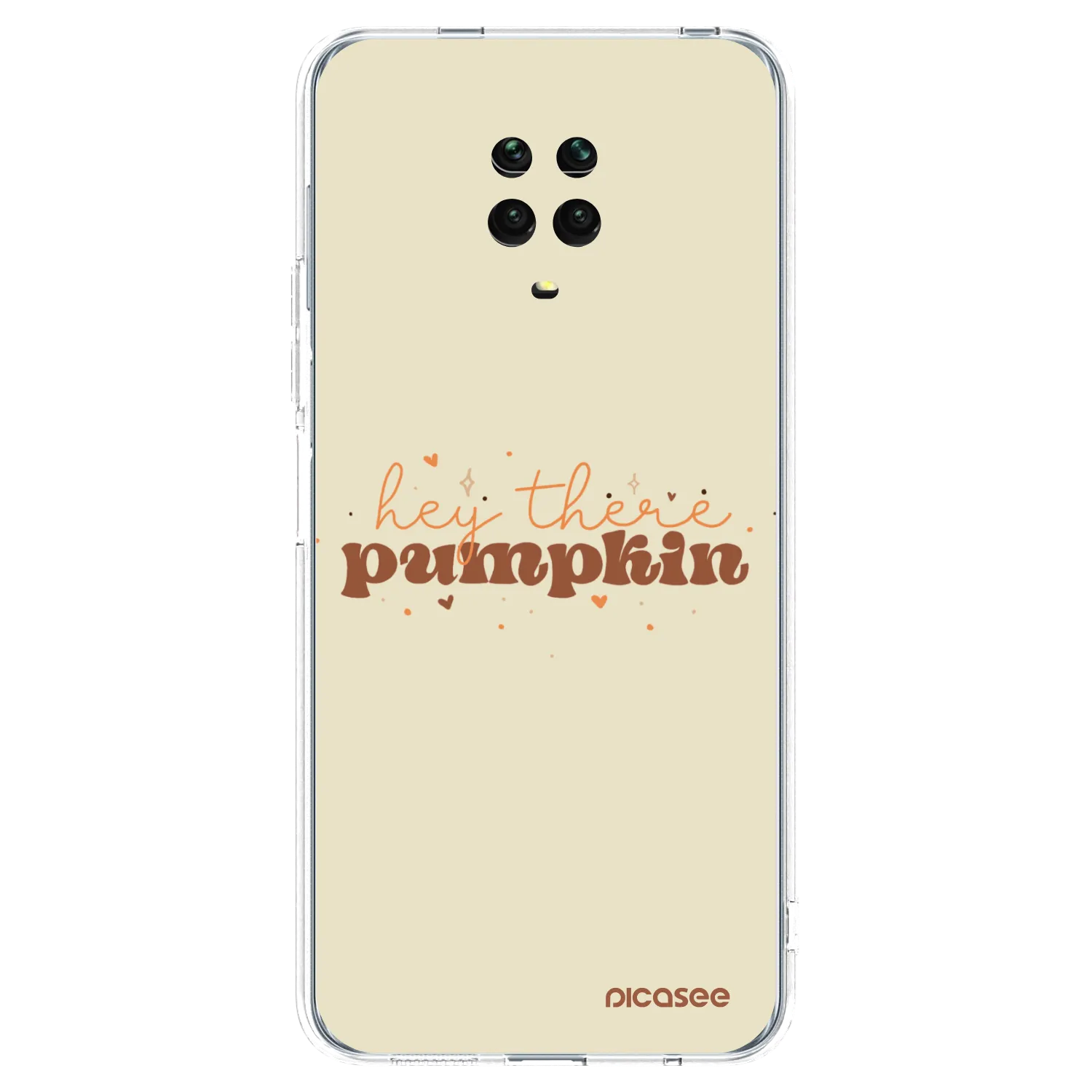 Picasee silikonski prozorni ovitek za Xiaomi Redmi Note 9S - Hey there pumpkin