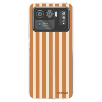 Picasee silikonski prozorni ovitek za Xiaomi Mi 11 Ultra - Orange lines