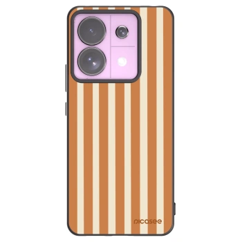 Picasee silikonski črni ovitek za Xiaomi Redmi Note 13 Pro 5G - Orange lines