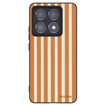 Picasee silikonski črni ovitek za Xiaomi 14T Pro - Orange lines