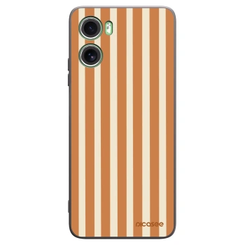 Picasee silikonski črni ovitek za Motorola Moto G06 - Orange lines