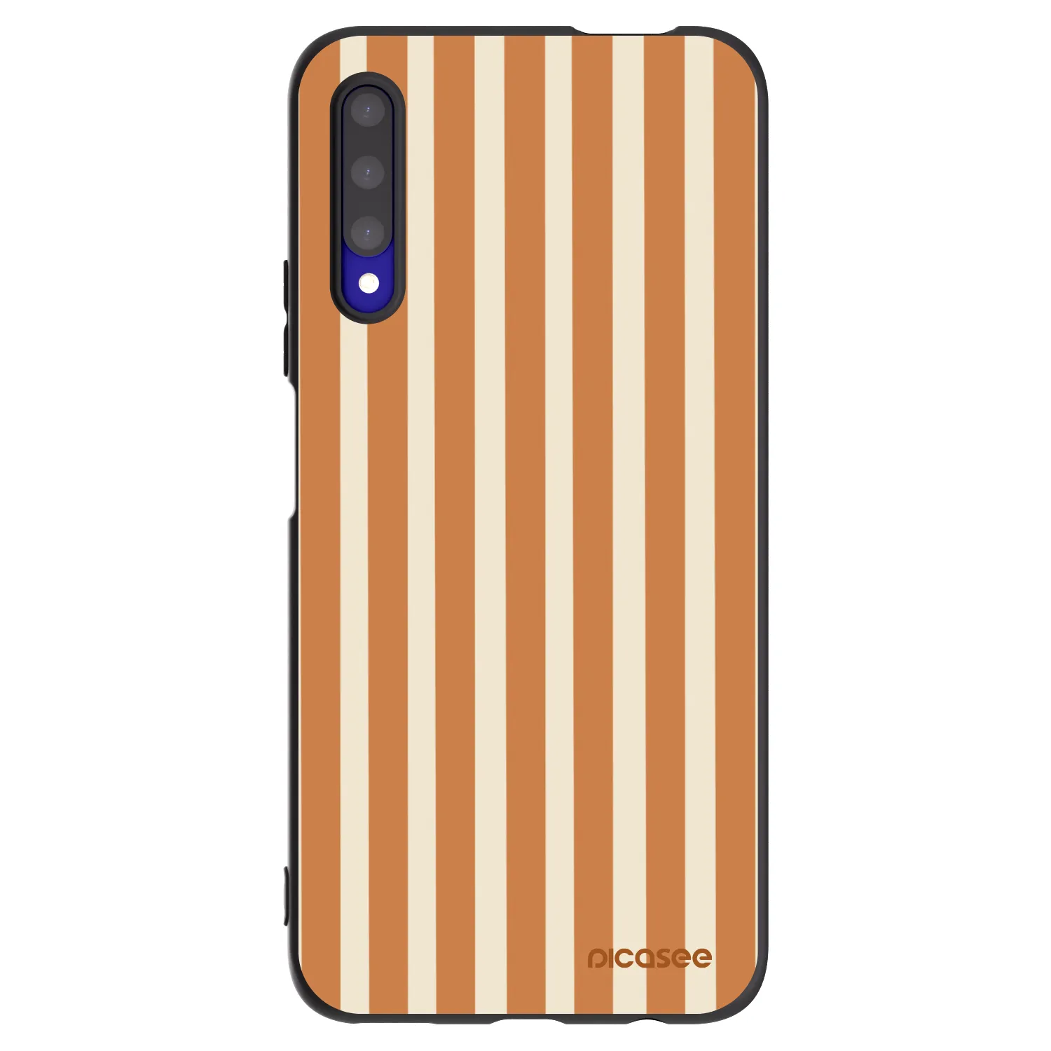 Picasee silikonski črni ovitek za Honor 9X Pro - Orange lines
