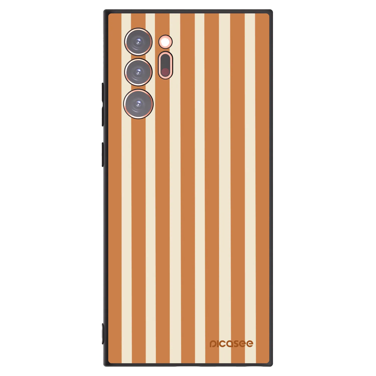 Picasee silikonski črni ovitek za Samsung Galaxy Note 20 Ultra - Orange lines