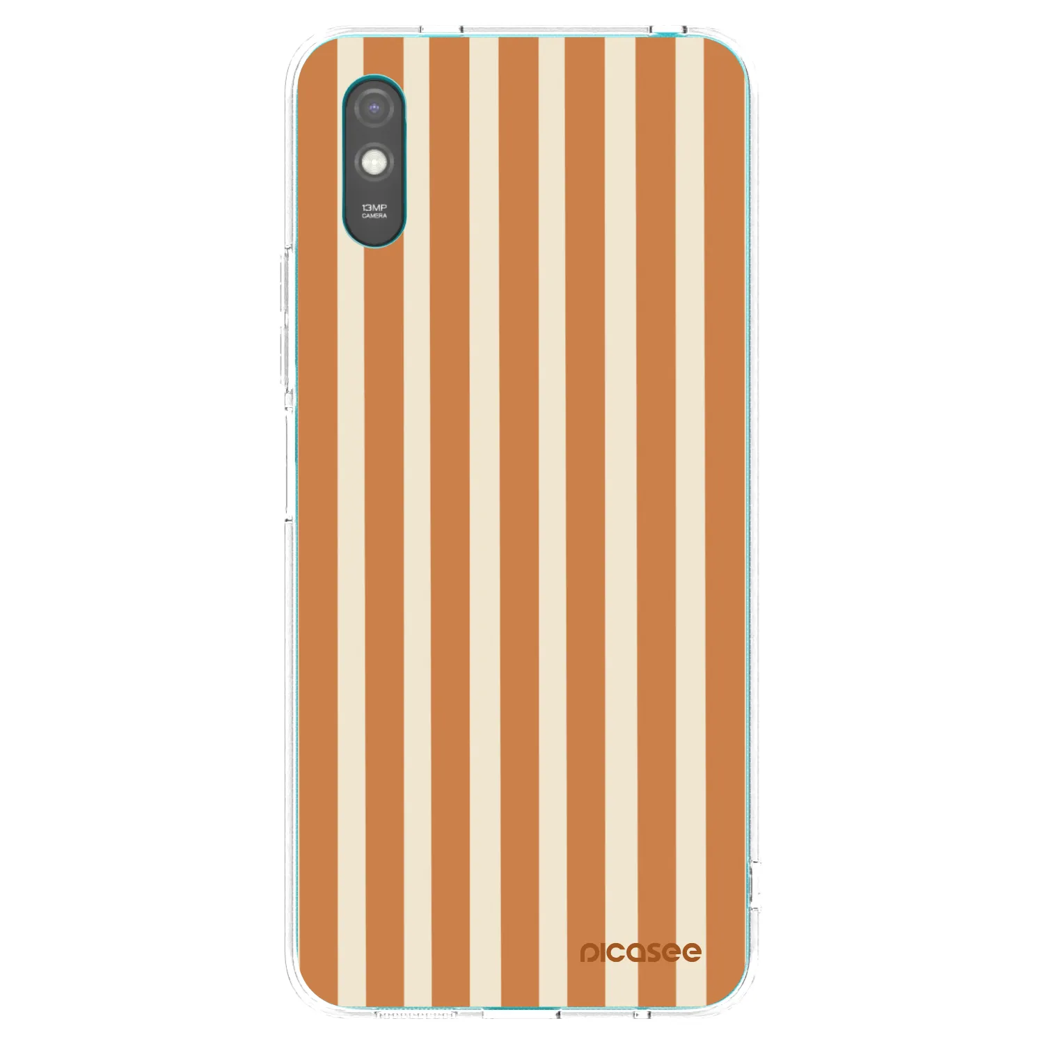 Picasee silikonski prozorni ovitek za Xiaomi Redmi 9A - Orange lines
