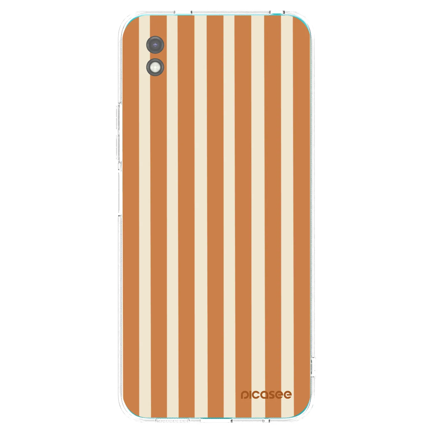 Picasee silikonski črni ovitek za Xiaomi Redmi 9A - Orange lines