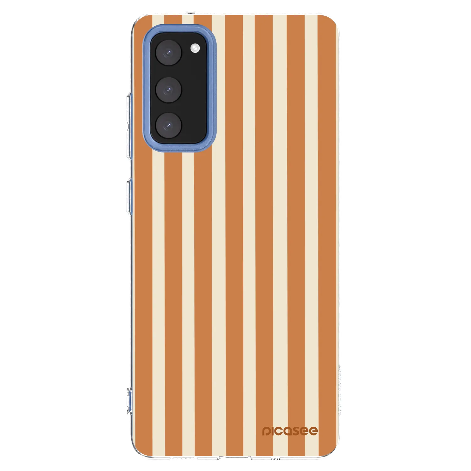 Picasee silikonski prozorni ovitek za Samsung Galaxy S20 FE - Orange lines