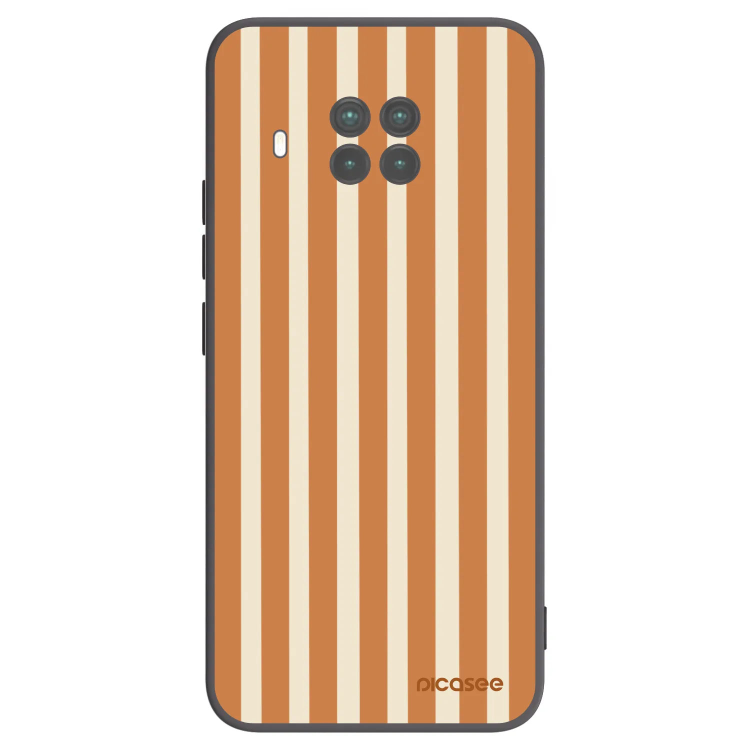Picasee silikonski črni ovitek za Xiaomi Mi 10T Lite - Orange lines